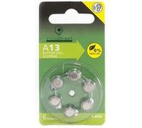 Lot de 6 Piles bouton Zinc Air Type 13 pour appareils auditifs type A13/13 compatibles PR48 1,45V - Visiodirect -
