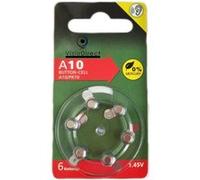 Visiodirect Piles auditives zinc-air A10 - Lot de 6