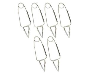 Lot de 6 pinces a escargots - FACKELMANN - Acier inoxydable
