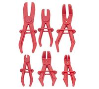 LOT DE 6 PINCES DE SERRAGE DROITES ET COUDEES POUR CLAMPER LES TUYAUX