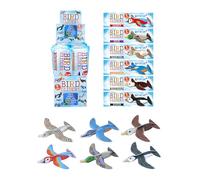 Lot de 6 planches en polystyrène - Oiseau avion - Glissent - 16 cm - Anniversaire, cadeau de bienvenue - HB