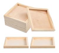 Lot de 6 plateaux en bois - Style décoratif - Pour mariage, décoration intérieure et projets de bricolage