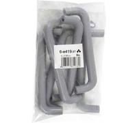 Lot de 6 poignées de meuble entraxe 96 mm aluminium anodisé G