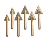 Lot de 6 pointes de fer à souder en acier pour machine à souder en plastique 80 W, têtes de rechange pour pare-chocs automatique TPO PP TEO, couleur or
