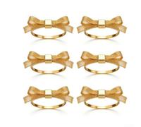 Lot de 6 porte-serviettes de table en fer galvanisé élégant de style européen pour maison, hôtel, restaurant, banquet, vacances, dîner, 7 x 5 x 1 cm