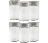 Lot de 6 pot hermétique à épices avec couvercle pivotant, boîte d'assaisonnement pour conservation d'épices graines herbes, récipient de cuisine impeccable pour sel, poivre, café, capacité 90 ml - Dia