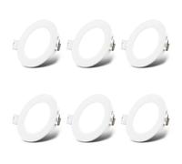 Lot de 6 projecteurs encastrables LED 230V LED spots plats blanc neutre