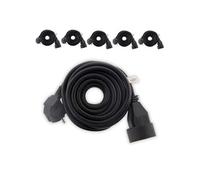 Zenitech - Lot de 6 prolongateurs 16A 2P+T HO5VV-F 3G1,5mm² - noir 3m Noir G