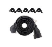 Zenitech - Lot de 6 prolongateurs 16A 2P+T HO5VV-F 3G1,5mm² - noir 5m Noir G