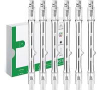 Lot de 6 R7S Ampoule Halogène 118mm 200W,Ampoule Halogène R7S 118mm 230V Lampe,Tige Dimmable pour Spot de Bâtiment,Eclairage