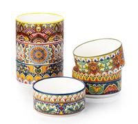 Lot de 6 Ramequins à Soufflé, 180 ml Moules à Soufflé en Porcelaine | Passent au Lave-vaisselle, Ramequin Creme Brulee pour Muffin et Gâteau, Sauce, Fruit
