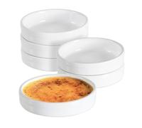 Lot de 6 ramequins crème brûlée 4 oz | Récipient de cuisson allant au four