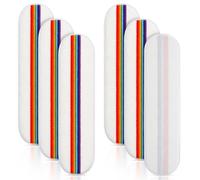 Lot de 6 Rechange pour Vileda et O-Cedar H2PrO Serpillère Balai à Plat | Serpillères en Microfibre pour Tous Les sols durs Élimine la Saleté Tenace, Lavables et réutilisables