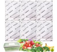 Lot de 6 recharges de produits pour OXO GreenSaver Produce Keepers et inserts à croustillant, garde les fruits et légumes frais, également compatible avec les boules Bluapple Produce Saver et autres
