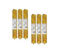 Lot de 6 recharges mastic autonivelant SIKA Sikaflex PRO 3 SL - Gris béton - 600ml