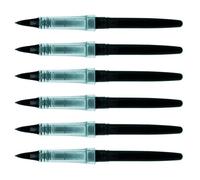 Lot de 6 Recharges MLJ20 pour Feutre TRADIO TRJ encre noire - PENTEL - Moyenne - Rechargeable - Non effaçable