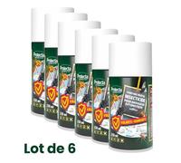 Protecta® Aérosol Insecticide - Anti-Moustiques, Mouches, Cafards & Fourmis - Insectes Rampants et Volants - Pyrèthre Végétal - Effet Choc & Anti-Réinfestation - Fabriqué en France (Lot de 6)