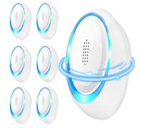 Lot de 6 répulsifs à ultrasons à brancher pour rongeurs, souris, insectes, moustiques, araignées, fourmis, pièges électroniques pour la maison, la cuisine, le bureau