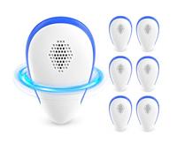 Lot de 6 répulsifs à ultrasons à brancher pour souris, rongeurs, araignées, cafards et insectes, répulsif électronique pour la maison, la cuisine, le garage, le bureau