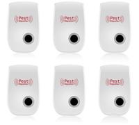 Lot de 6 répulsifs à ultrasons,Appareil Ultrason Souris,Répulsif électronique Moustiques Intérieur, Répulsif pour.[Q888]
