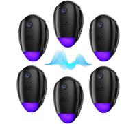 Lot de 6 répulsifs à ultrasons d'intérieur - Prise électronique pour insectes, moustiques, cafards, fourmis, rongeurs, souris, araignées - Pour maison, entrepôt, garage