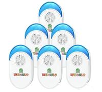 Lot de 6 répulsifs à ultrasons pour cafards, rongeurs, insectes, moustiques, souris, araignées, fourmis, pour la maison, la cuisine, le bureau, l'entrepôt, l'hôtel