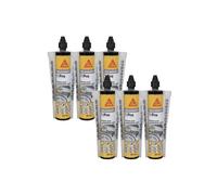 Lot de 6 résines de scellement chimique rapide SIKA Anchorfix-1 Evolution - Gris - 300ml