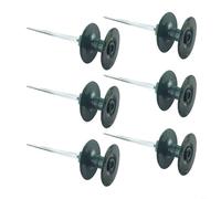 Lot de 6 rouleaux de guidage lisses en résine robuste en zinc pour une installation facile - Protège les plantes - Convient pour 2 pièces - Accessoires de jardin en métal ABS