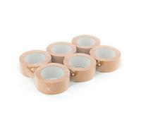 Lot de 6 rouleaux de ruban adhésif d'emballage écologique fabriqué en papier kraft de qualité avec adhésif. Précision taille 50 mm x 50 m Eco idéal pour emballer et coller des boîtes en carton