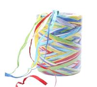 Lot de 6 rouleaux de ruban raphia pour emballage cadeau, décoration de fête et travaux manuels 79,9 m