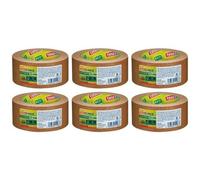 Lot de 6 Rubans Adhésif d emballage PAPER FSC ecoLogo 50mm x 50m