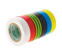 Zenitech Lot de 6 rubans adhésifs 15 mm x 10 m | Isolation et repérage - conditionnement de 6 pièces, rubans adhésifs 15 mm x 10 m