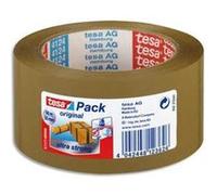 Lot de 6 Rubans adhésifs d’emballage PVC colle caoutchouc naturel, 65 microns, Dimentions H 50 mm x L 66 mètres, havane G