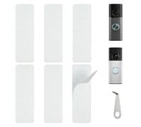 Lot de 6 rubans adhésifs double face compatibles avec Ring Battery Doorbell Plus/Pro (version 2026), sonnette de batterie Ring (version 2026), support de sonnette sans perçage, convient pour les