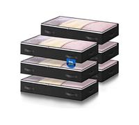 Vendos85 Lot de 6 sacs de rangement tissu - Noir