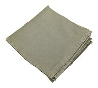 Lot de 6 serviettes de table 40x40 cm collection MATTIS vert mousse