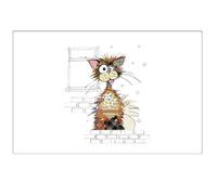 LOT DE 6 SETS DE TABLE PLASTIFIES 43 X 28 CM BUG ART KOOK CHAT ZIGGY - KIUB