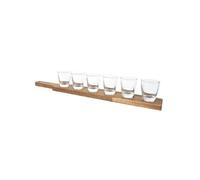 Lot de 6 shooters avec planche en acacia - WALEN -