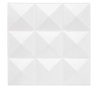 Lot de 6 Stickers Mureaux Piky 30x30cm Blanc