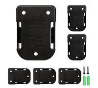 Lot de 6 Supports de Batterie pour Makita 18 V et pour Batterie Bosch 18 V, Support de Support de Batterie pour Clip de Ceinture sur Le Mur de l'étagère
