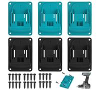 Lot de 6 supports muraux pour outils Makita 18 V, outils électriques avec 24 vis, porte-outils pour le mur, pour atelier, garage, machine
