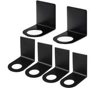 Lot de 6 supports pour distributeurs de savon, 27/33 mm, étagère murale en acier inoxydable pour salle de bains, support pour shampoing, support pour distributeur de savon, étagère pour accessoires de