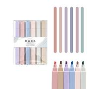 Lot de 6 surligneurs Pastel esthétiques de la Bible,Highlighters De Stylos De Surligneur Mignon,Couleurs Douces,Marqueurs de Couleur Douce,Pointe biseautée et Fine,pour lécole, Le Bureau, Le Journal