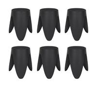 Lot de 6 Tabourets Empilables Eve 46cm Noir