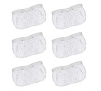 Lot de 6 tampons profonds pour balai à franges avec bandes de nettoyage | Matériau en microfibre douce, doux pour les sols, sans danger pour les carreaux et le bois, solution de nettoyage quotidienne