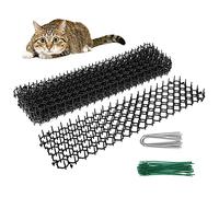 Lot de 6 Tapis Anti Chat avec Pointes, 49*14 cm Pic Anti Chat Repousse Tapis Répulsif Chat Puissant Chat Exterieur Tapis Anti Chien avec Epine, Tapis Dissuasif pour Chat Barriere Anti Chat Exterieur