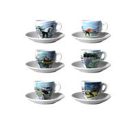 Lot de 6 tasses à café - 10 AFÉ DU VIEUX PÊCHEUR