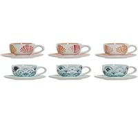 Lot de 6 Tasses à café Dkd Home Decor Metal Dolomite (180 ML)