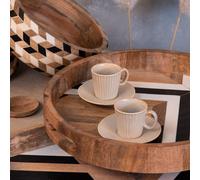 Table Passion - Coffret de 6 tasses à café avec sous tasses Liv