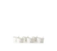 Lot de 6 tasses à crème glacée Ø 8,8 H.5,1 cm + pelle en porcelaine